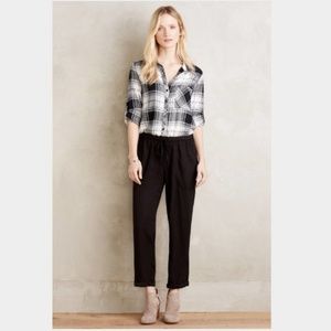 Anthropologie Cloth & Stone Katri plaid jumpsuit